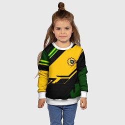 Свитшот детский Serious Sam geometry, цвет: 3D-белый — фото 2