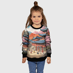 Свитшот детский Чосон иллюстрация, цвет: 3D-черный — фото 2