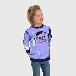 Свитшот детский Forza Horizon краски текстура, цвет: 3D-синий — фото 2