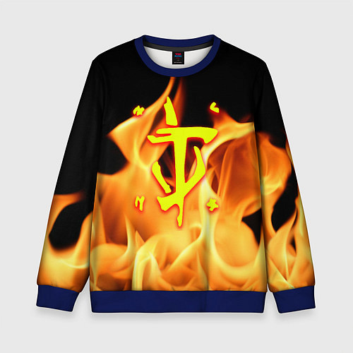 Детский свитшот DOTA storm / 3D-Синий – фото 1