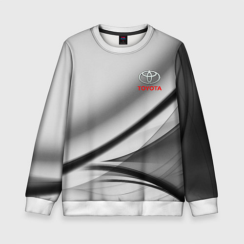 Детский свитшот Toyota texrure grey / 3D-Белый – фото 1