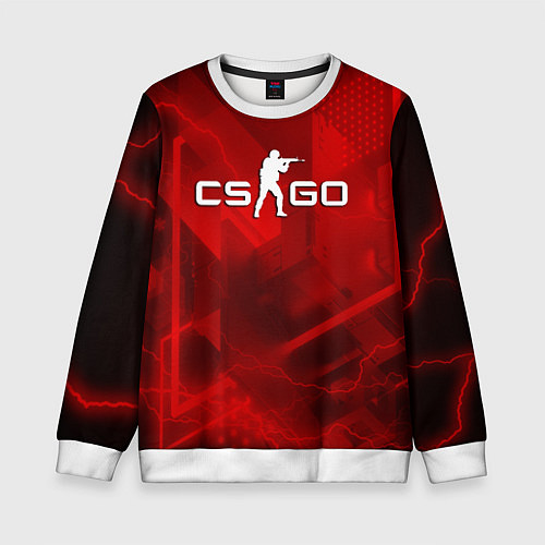 Детский свитшот CSGO абстракция / 3D-Белый – фото 1