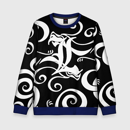 Детский свитшот Death Note japan anime / 3D-Синий – фото 1