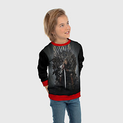 Свитшот детский Нед Игра престолов, цвет: 3D-красный — фото 2
