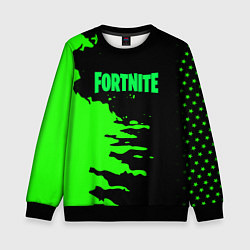 Детский свитшот Fortnite краски звезды