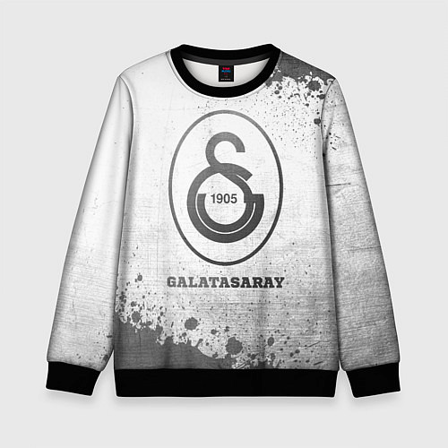 Детский свитшот Galatasaray - white gradient / 3D-Черный – фото 1