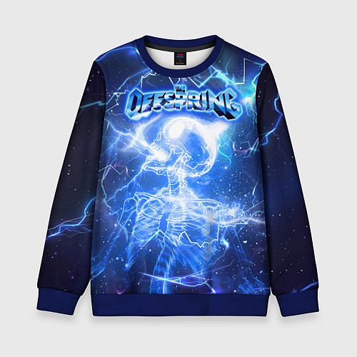 Детский свитшот Supercharged - The offspring / 3D-Синий – фото 1