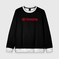 Детский свитшот Toyota red logo auto