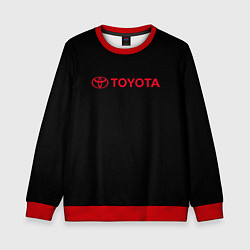 Детский свитшот Toyota red logo auto