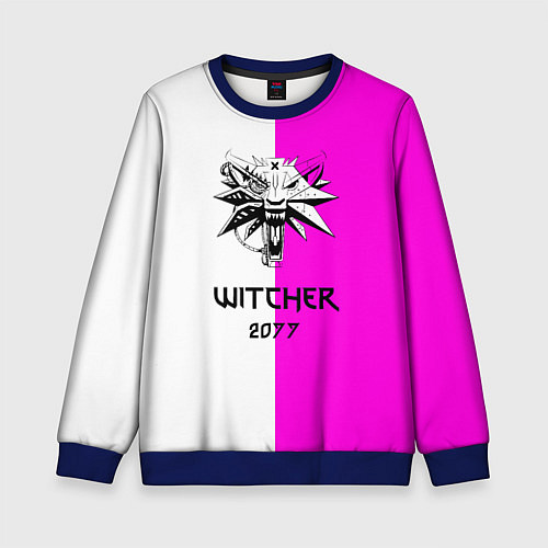 Детский свитшот The Witcher line / 3D-Синий – фото 1