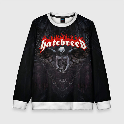 Детский свитшот Hatebreed hardcore / 3D-Белый – фото 1