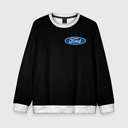 Свитшот детский FORD logo auto, цвет: 3D-белый