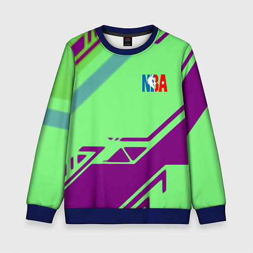 Детский свитшот NBA geometry sport / 3D-Синий – фото 1