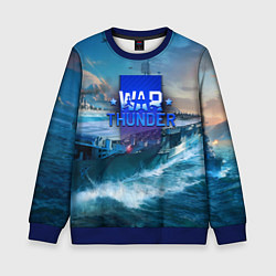 Свитшот детский War Thunder ship, цвет: 3D-синий