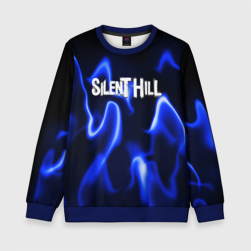 Детский свитшот Silenthill тень призрака / 3D-Синий – фото 1