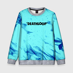 Детский свитшот Deathloop neon flame