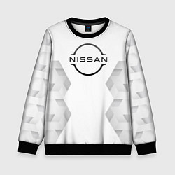 Детский свитшот Nissan white poly