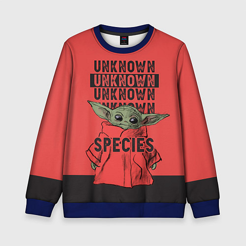 Детский свитшот Грогу / 3D-Синий – фото 1