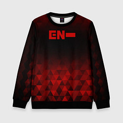 Свитшот детский Enhypen red poly, цвет: 3D-черный