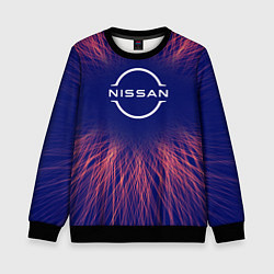 Свитшот детский Nissan red energy, цвет: 3D-черный