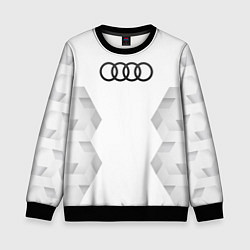 Свитшот детский Audi white poly, цвет: 3D-черный