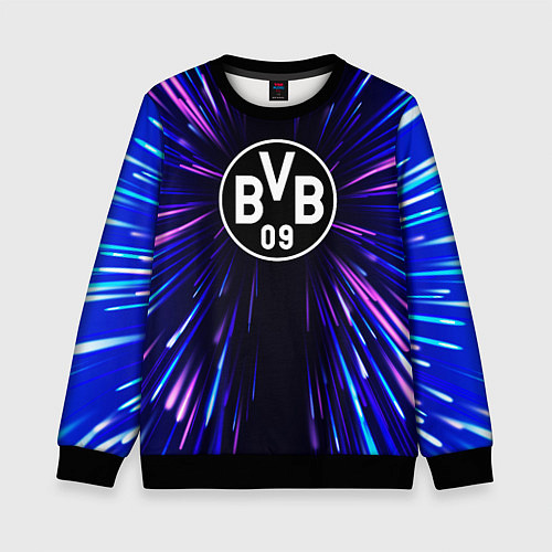 Детский свитшот Borussia neon energy / 3D-Черный – фото 1
