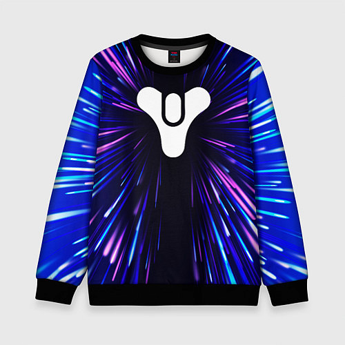 Детский свитшот Destiny neon energy / 3D-Черный – фото 1