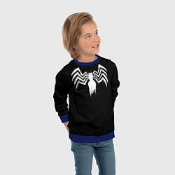 Свитшот детский Venom - logo, цвет: 3D-синий — фото 2