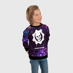 Свитшот детский Праздничный Gears of War, цвет: 3D-черный — фото 2