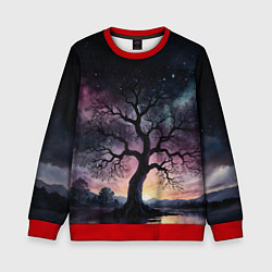 Детский свитшот Дерево под звездами