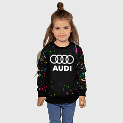 Свитшот детский Audi конфети, цвет: 3D-черный — фото 2