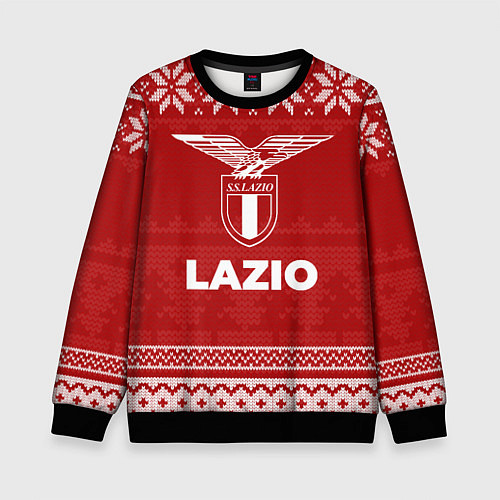 Детский свитшот Новогодний Lazio / 3D-Черный – фото 1