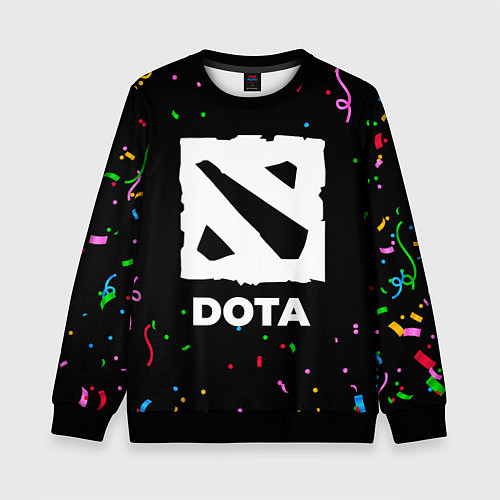 Детский свитшот Dota конфети / 3D-Черный – фото 1