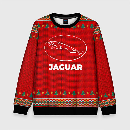 Детский свитшот Jaguar new year / 3D-Черный – фото 1