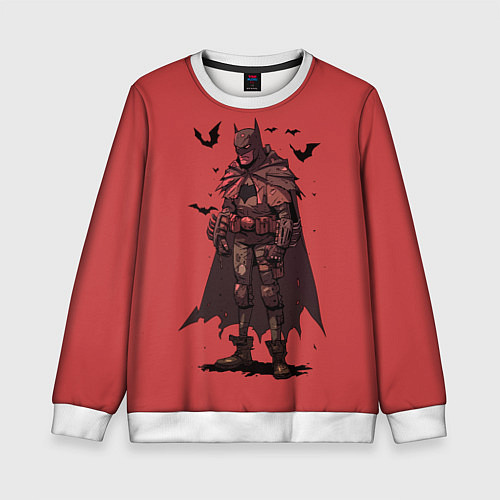 Детский свитшот Мрачный Бэтмен / 3D-Белый – фото 1