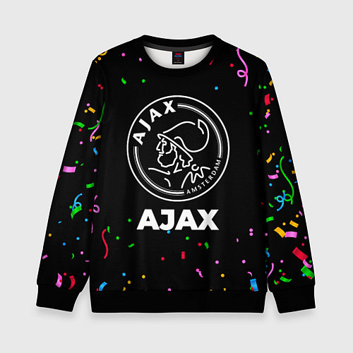 Детский свитшот Ajax конфети / 3D-Черный – фото 1