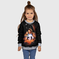 Свитшот детский Звездные войны - Месть ситхов, цвет: 3D-меланж — фото 2