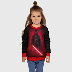 Свитшот детский Дарт Вейдер - владыка ситх, цвет: 3D-красный — фото 2