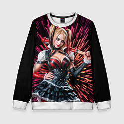 Свитшот детский Harley Quinn, цвет: 3D-белый