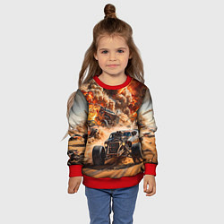 Свитшот детский Mad Max - explosion cars, цвет: 3D-красный — фото 2