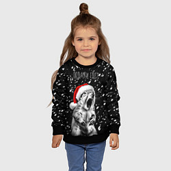 Свитшот детский Белка в гневе - где подарки, цвет: 3D-черный — фото 2