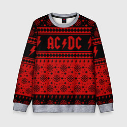 Свитшот детский ACDC christmas sweater, цвет: 3D-меланж