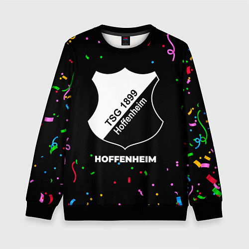 Детский свитшот Hoffenheim конфети / 3D-Черный – фото 1