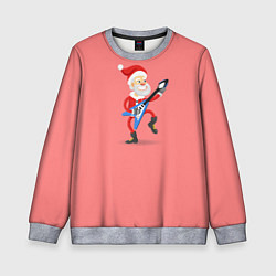 Свитшот детский Санта отжигает, цвет: 3D-меланж