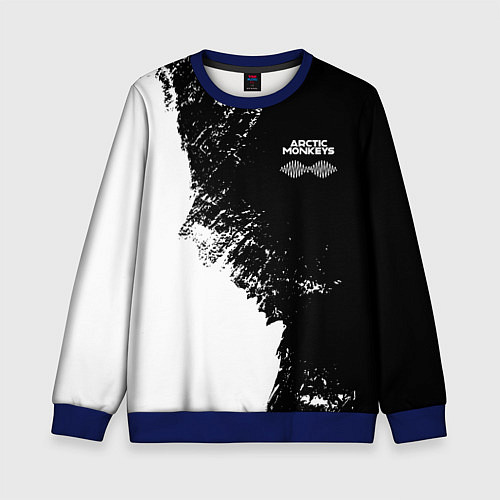 Детский свитшот Arctic Monkeys - лого / 3D-Синий – фото 1