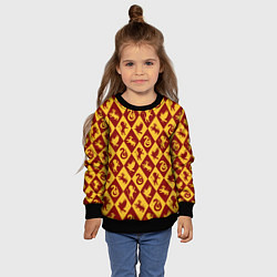 Свитшот детский Гарри Поттер факультеты, цвет: 3D-черный — фото 2