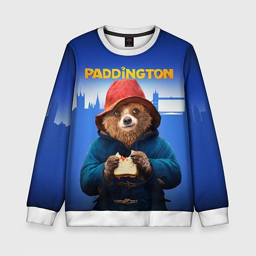 Детский свитшот Приключения Паддингтона / 3D-Белый – фото 1