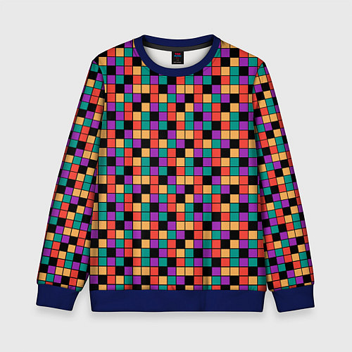 Детский свитшот Кубики Рубика / 3D-Синий – фото 1