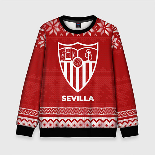 Детский свитшот Новогодний Sevilla / 3D-Черный – фото 1