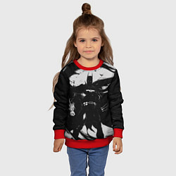 Свитшот детский Бэтмен - арт, цвет: 3D-красный — фото 2